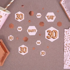 Glitz & Glamour 30 År Konfetti Lyserosa