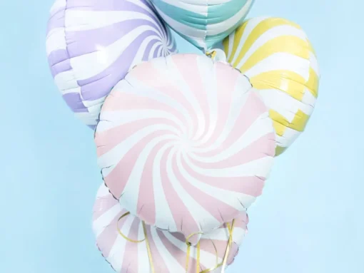 Godteri Folieballong Pastell Lyserosa