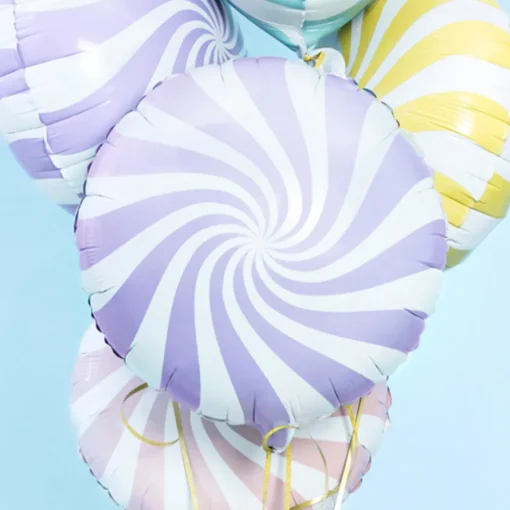 Godteri Folieballong Pastell Lilla