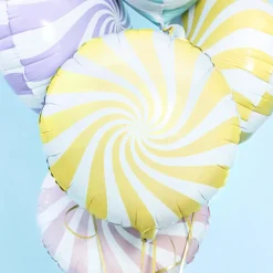 Godteri Folieballong Pastell Gul