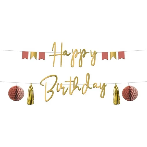 Golden Dusk Happy Birthday Girlander