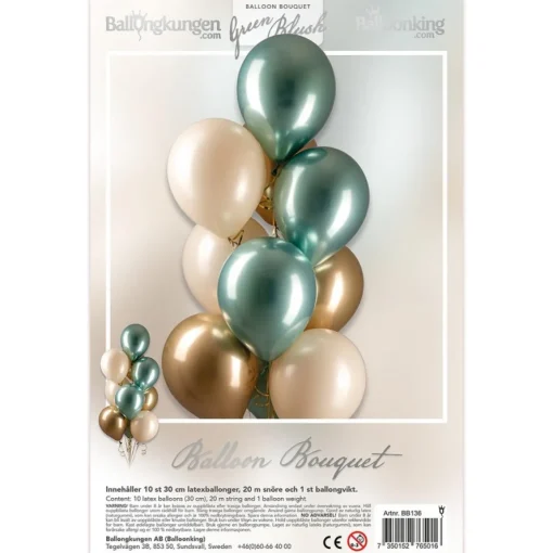 Green Blush Ballonhbukett