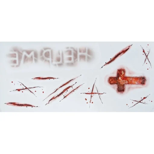 Grøssende Halloween Engangstatoveringer