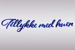 Guirlande Tillykke Med Huen Blå