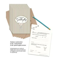 Guldbryllup Invitationer