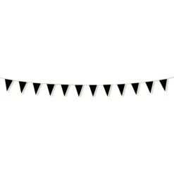 Gullkantet Vimpelbanner Svart