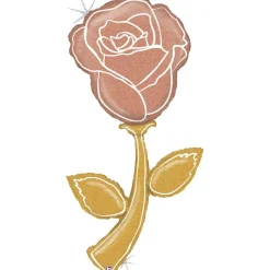 Gullrosa Rose Folieballong
