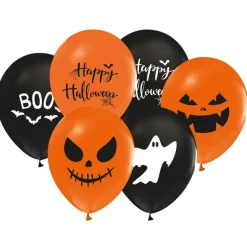 Halloween Ballonger Oransje og Svart