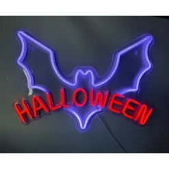 Halloween Flaggermus LED Neonskilt
