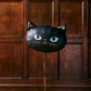 Halloween Folieballong Katt Svart og Gull