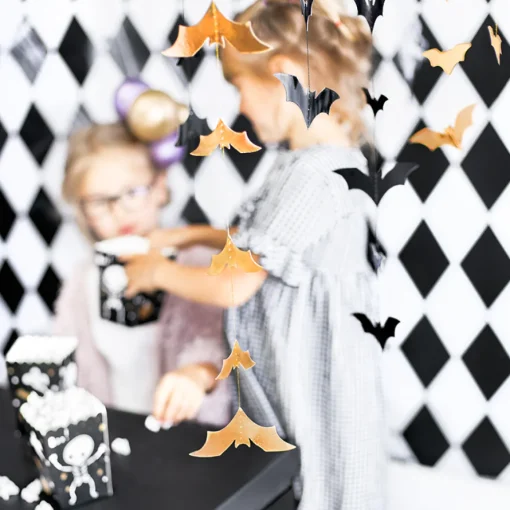 Halloween Girlander Gull Flaggermus
