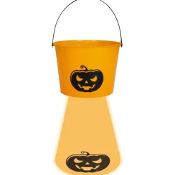 Halloween Godteribøtte med Lys
