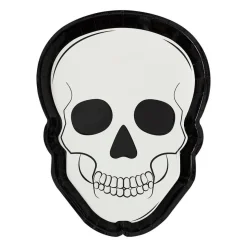 Halloween Hodeskall Papptallerkener