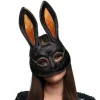Halloween Kanin Maske Svart