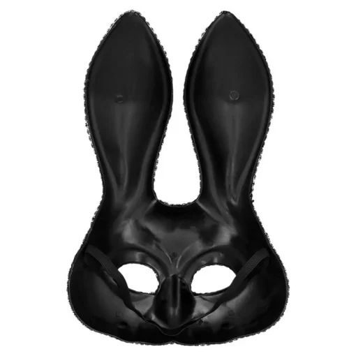 Halloween Kanin Maske Svart
