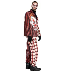 Halloween Klovn Kostyme Rød og Hvit