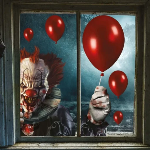 Halloween Klovn Vindusklistremerker