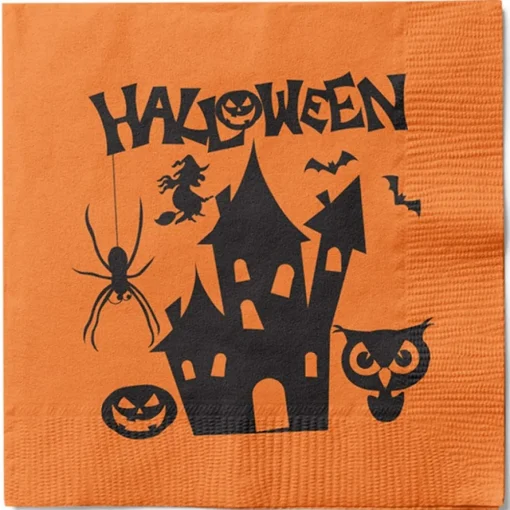 Halloween Servietter Oransje