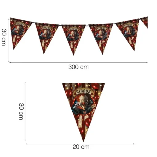 Halloween Sirkus Vimpelbanner