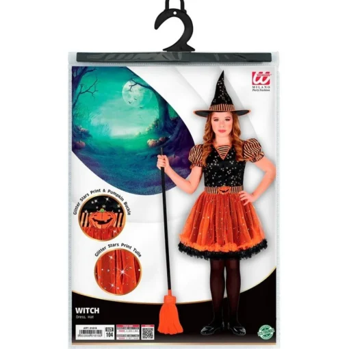 Halloween Stjerneheks Barnekostyme