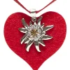 Halskjede Rød Edelweiss