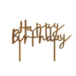 Happy Birthday Akryl Kagetopp Gull