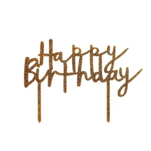 Happy Birthday Akryl Kagetopp Gull