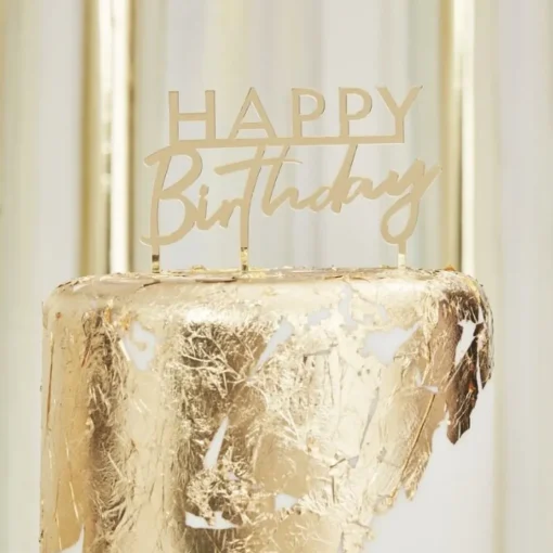 Happy Birthday Akryl Kaketopper Gull