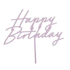 Happy Birthday Akryl Kaketopp Matt Lilla