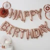 Happy Birthday Ballong Girlander Gullrosa