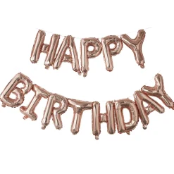 Happy Birthday Ballong Girlander Gullrosa
