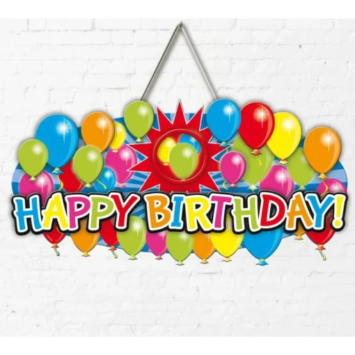 Happy Birthday Ballong Skilt