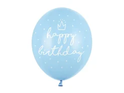 Happy Birthday Ballonger Lyseblå