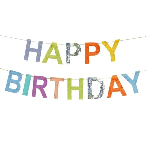 Happy Birthday Bokstavgirlander Multifarget