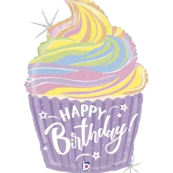 Happy Birthday Cupcake Folieballong