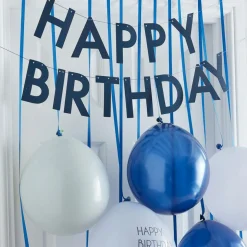 Happy Birthday Dør Festpakke Blå