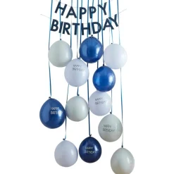 Happy Birthday Dør Festpakke Blå