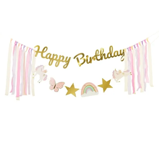 Happy Birthday Enhjørning Girlander