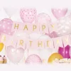 Happy Birthday Flaggbanner Lyserosa