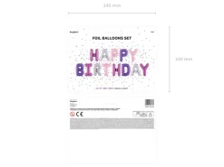Happy Birthday Folieballonger Multifarget