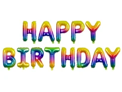 Happy Birthday Folieballonger Regnbue