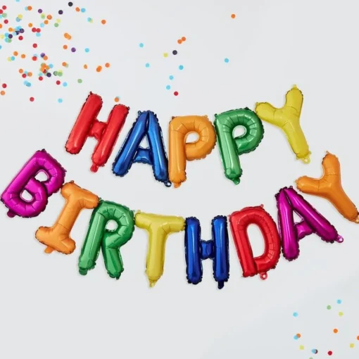 Happy Birthday Folieballonger Multifarget