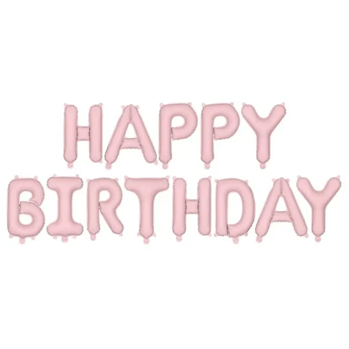 Happy Birthday Folieballonger Pastellgrønn