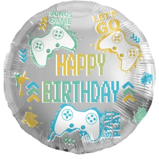 Happy Birthday Gaming Folieballong