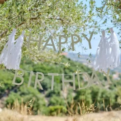Happy Birthday Girlander Salviegrønn