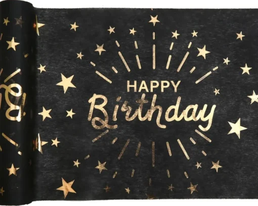 Happy Birthday Gull og Svart