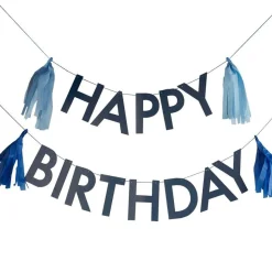 Happy Birthday Hengepynt Blå