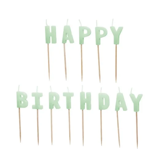 Happy Birthday Kakelys Grønn