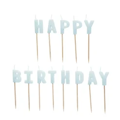 Happy Birthday Kakelys Lyseblå