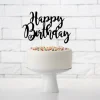 Happy Birthday Kaketopp Svart